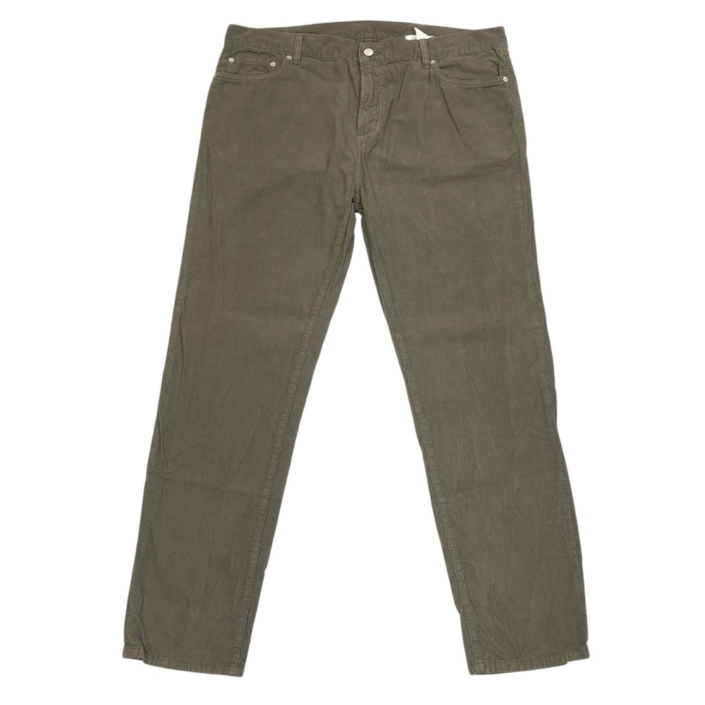 Outerknown Men's Corduroy Pants Size 38 38X31 Olive Gray Cotton Taper Legs